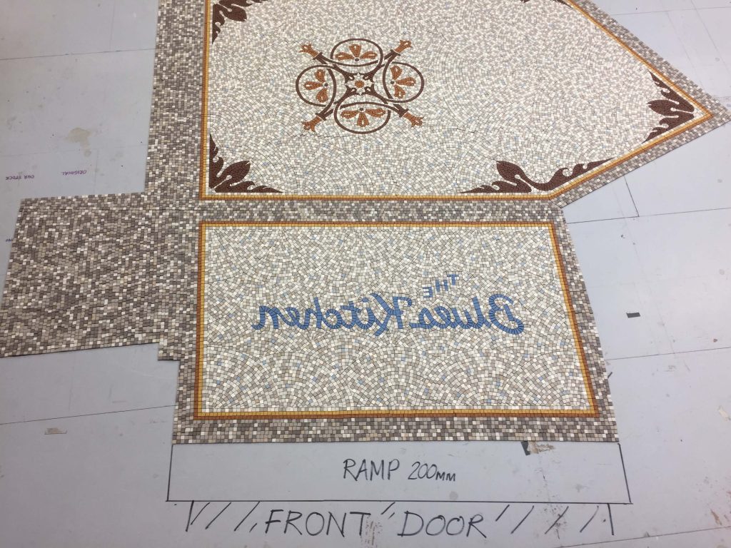 Blues Kitchen, Shoreditch, London - design, off site fabrication and installation - Mosaic Restoration