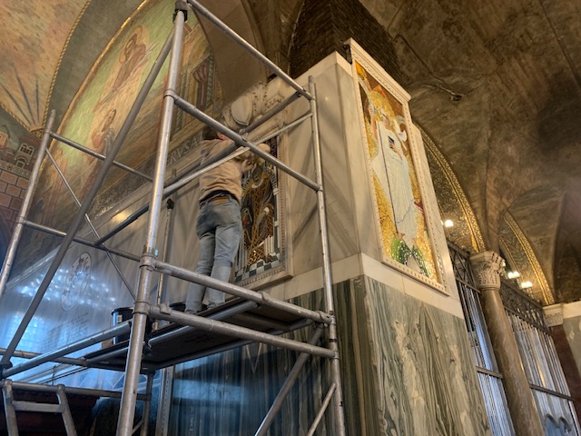 St Augustine Mosaic installed at Westminster Cathedral