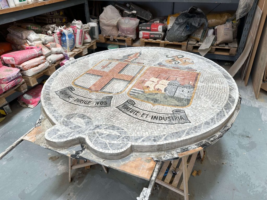 GWR Didcot Railway Museum - completed mosaic