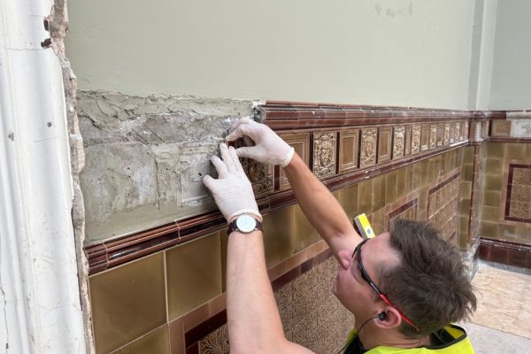 Blandford Forum Corn Exchange - Mosaic Restoration large projects Works Hands On