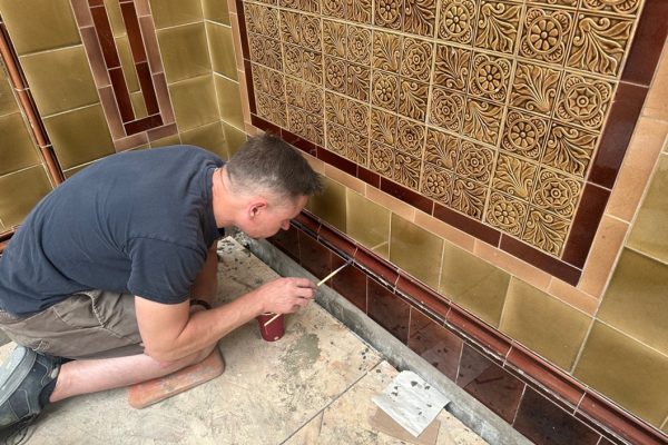 Blandford Forum Corn Exchange - Mosaic Restoration large projects - final touches