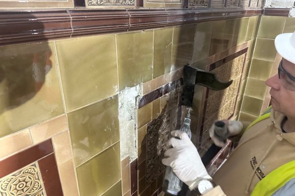 Blandford Forum Corn Exchange - Mosaic Restoration large projects - In Progress
