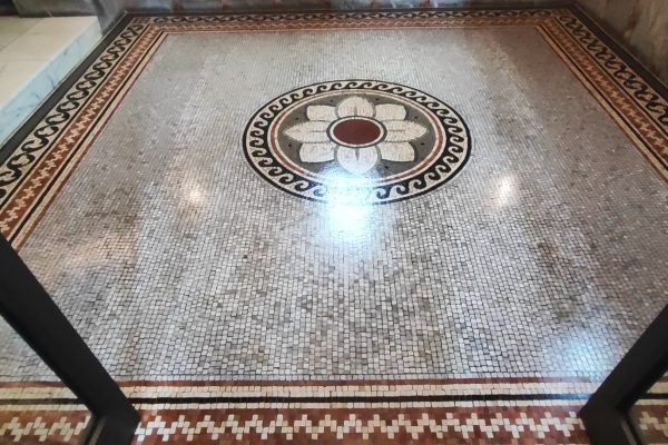The Church of The Sacred Heart and St Catherine of Alexandia, Droitwich - Chapel marble mosaic restoration repairs
